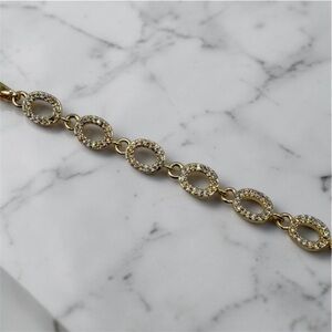 Lariat Necklace 18KT Gold Filled and CZ NWT